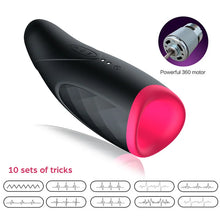 Load image into Gallery viewer, Heated Oral Sex Aircraft Cup Penis Exerciser Allows Men's Masturbation