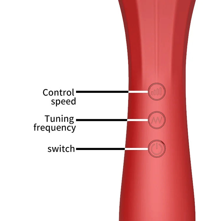 Rose Head G-spot Flexible Vibrator