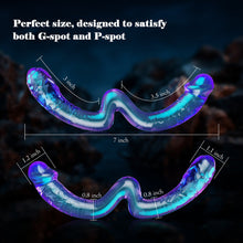 Load image into Gallery viewer, Double-ended Glass Dildo for G-Spot &amp; P-Spot