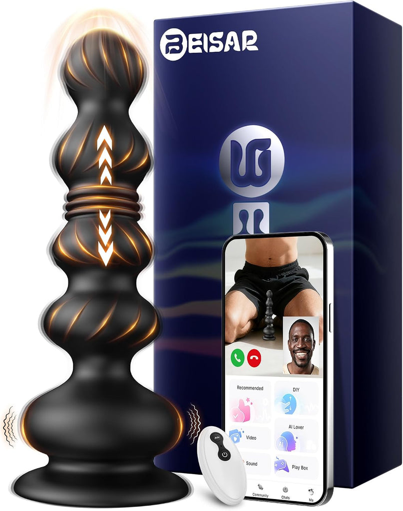 BEISAR 10-Mode Vibrating & Telescopic Anal Massager / Anal Dilator / Anal Dildo