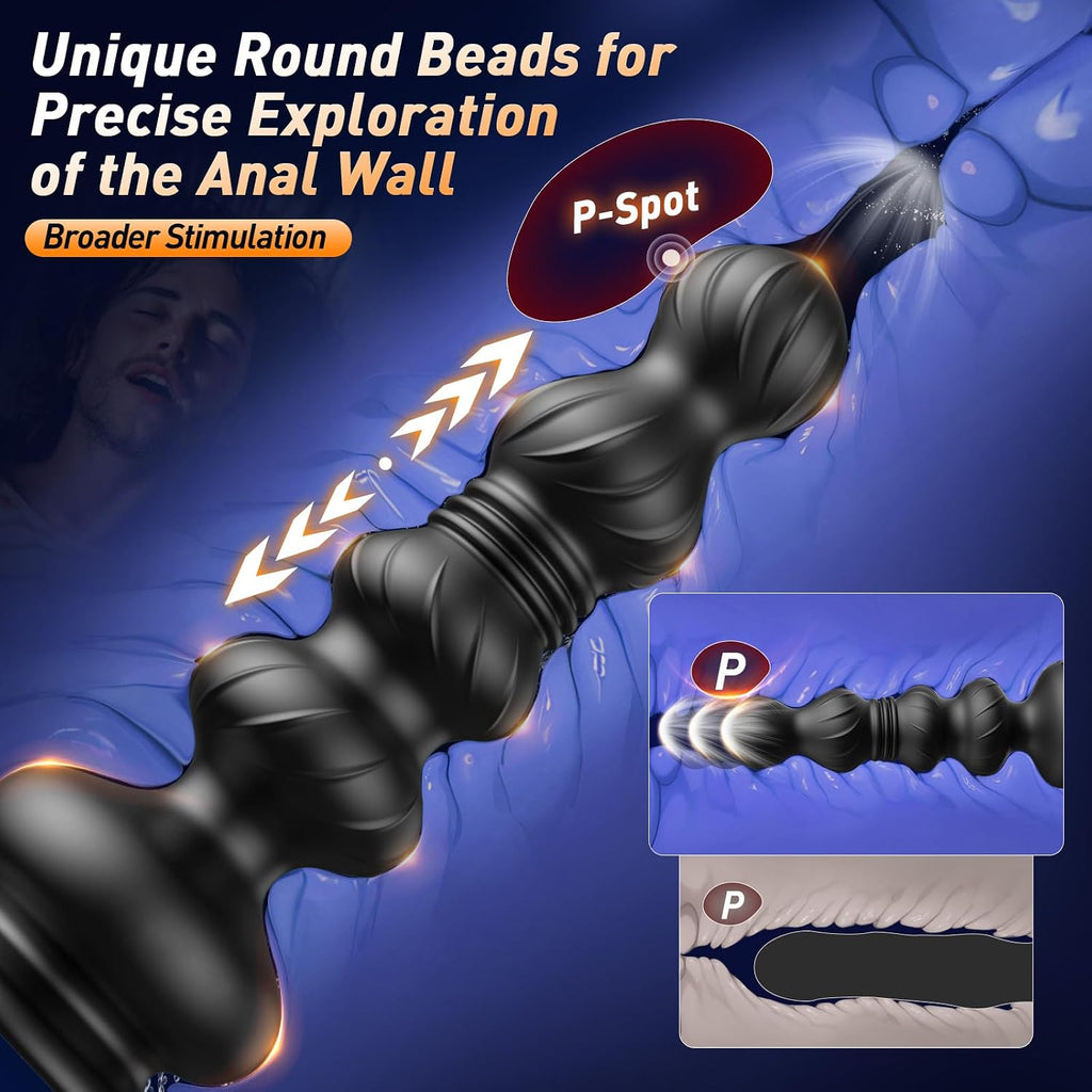 BEISAR 10-Mode Vibrating & Telescopic Anal Massager / Anal Dilator / Anal Dildo