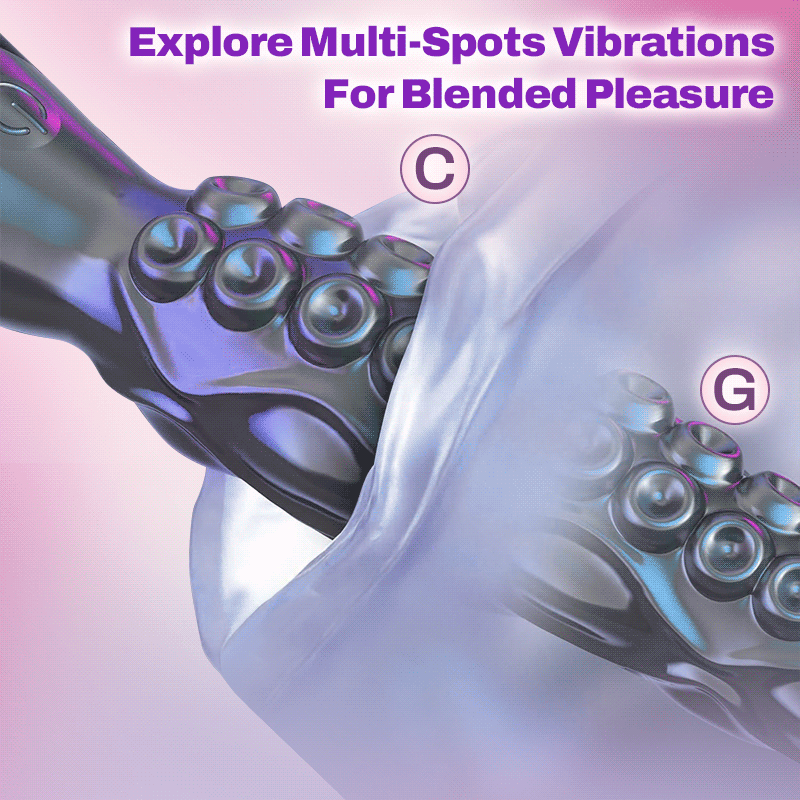 Octopus - Realistic LED Display Tentacle G-Spot Vibrator for Anal Vagina Stimulation