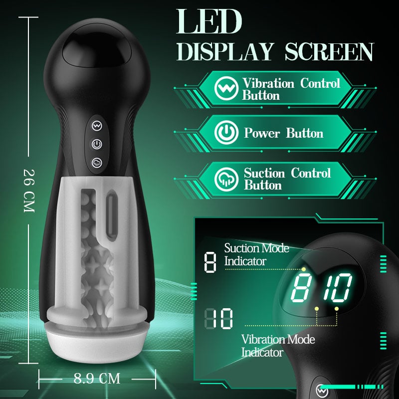 SolaceX Intense Suction & Vibration Pleasure Male Masturbator