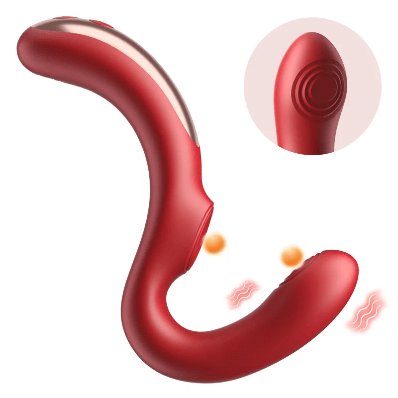 U-Design Double Stimulation For Clit & G-spot Vibrator With Tapping Mode
