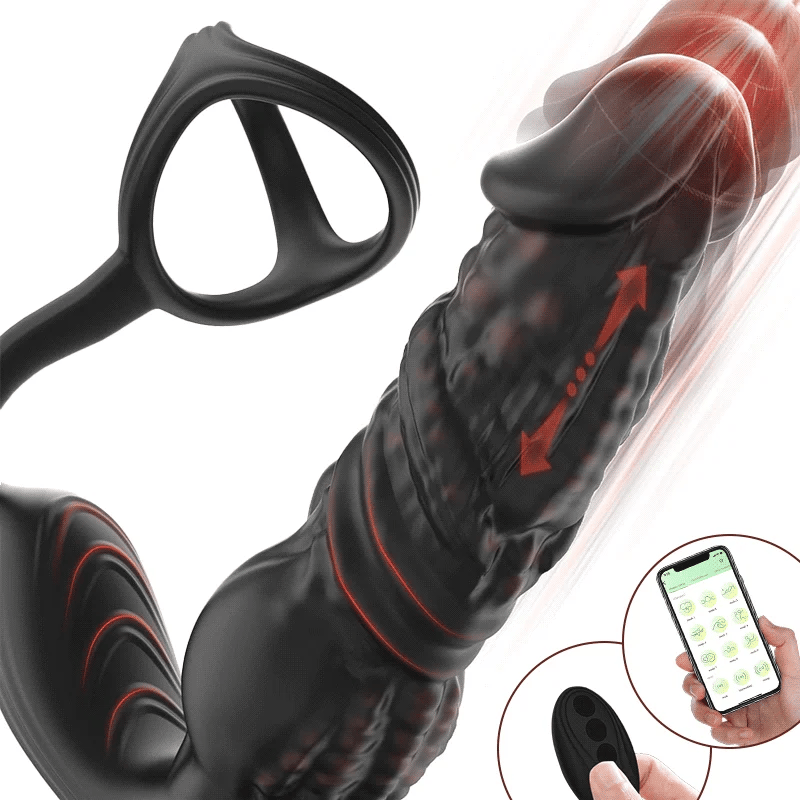 Upgrade Fast Thrusting 6-in-1 Prostate Massager with Remote Control and APP