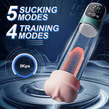 Load image into Gallery viewer, Electric Penis Pump with mini Pocket Pussy 2 in 1 Vacuum Pump for ED Treatment with 5 Suction Modes