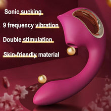 Load image into Gallery viewer, Fashion Women's Masturbation G-spot Stick Sucking Vibrating Stick Husband And Wife Share Adult Articles