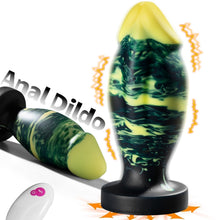 Load image into Gallery viewer, Unique Hybrid Design Vibrating Anal Dildo With Suction Cup