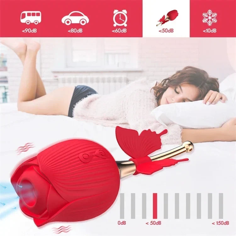 Rose Shape Vaginal Vibrator Stimulation G-spot Sex Toys For Women