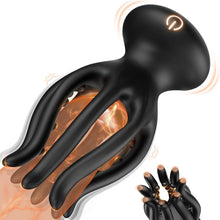 Load image into Gallery viewer, Tentacle Shaped Penis Vibrator - 10 Vibrating 360° Wrapping for Glans Clit Nipple Stimulation