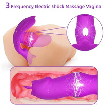Load image into Gallery viewer, 3 In 1 Electric Shock Tongue Licking Clitoris Stimulator Vagina Massager With Remote Control