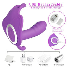 Load image into Gallery viewer, Women's Sex Toy App Wearing Butterfly Remote Control Masturbation Vibrator Egg Hopping Massager Wearing Penis
