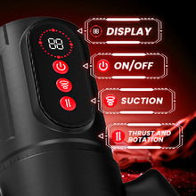 Load image into Gallery viewer, Terminator 9 Telescopic Rotating Sucking with Handle Male Stroker