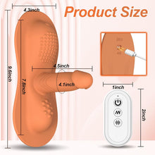Load image into Gallery viewer, Dual Dildo Rider Thrust &amp; Grind Hands-Free Pad Vibe