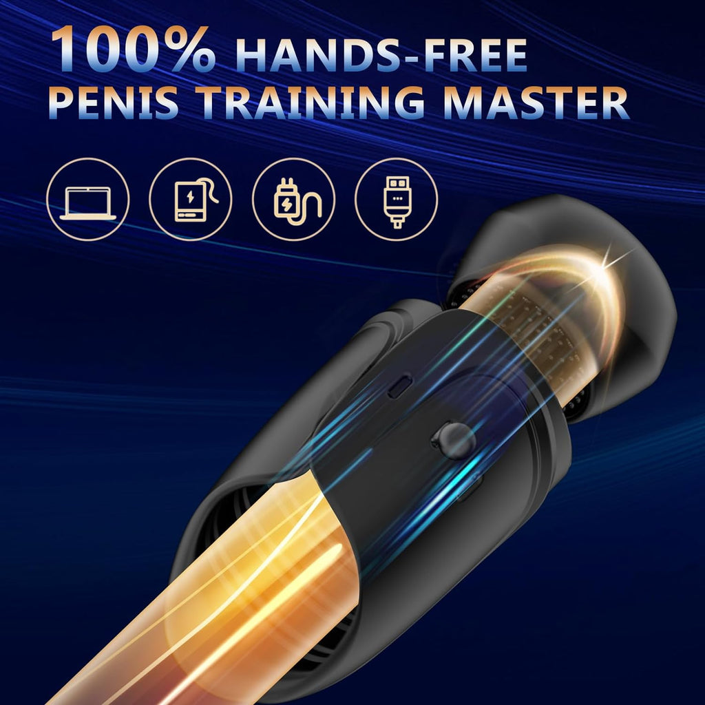 10X Vibrating Strokers 360°Wrapped Penis Trainer