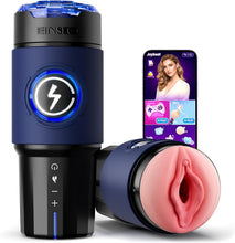 Load image into Gallery viewer, 5X Smooth Thrusting Automatic Heating Male Stroker with App Control