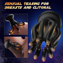 Load image into Gallery viewer, Tentacle Shaped Penis Vibrator - 10 Vibrating 360° Wrapping for Glans Clit Nipple Stimulation