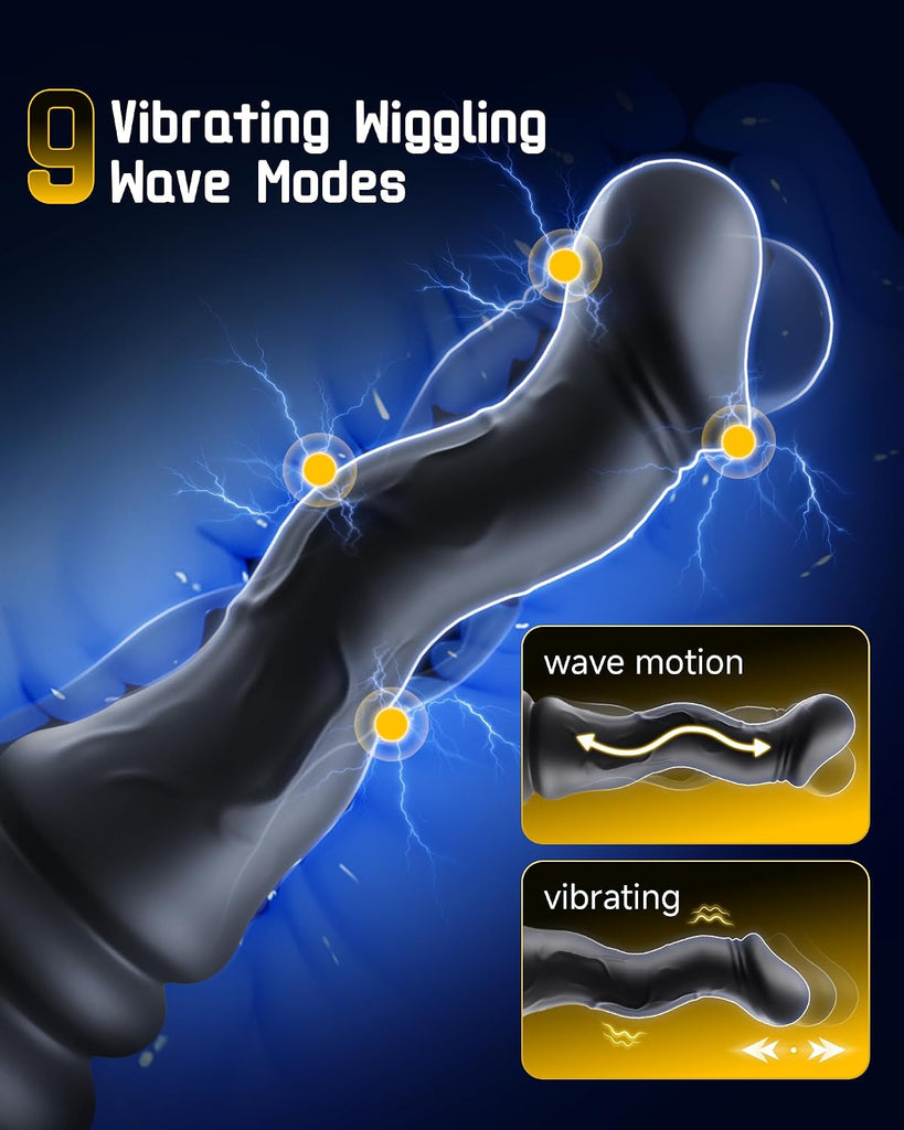 Beisar 4 in 1  Wave Wriggling Thrusting Prostate Massager Anal Dildo