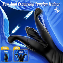 Load image into Gallery viewer, 9 Tension Shock Flapping Prostate Massager Thrusting Vibrating Butt Plug