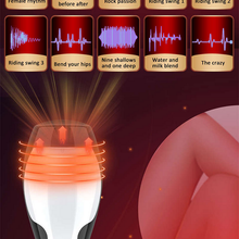 Load image into Gallery viewer, Hot Sale Aircraft Cup Men's Electric Full-automatic Tongue Licking Aircraft Cup Vibration Interactive Pronunciation Male Masturbator