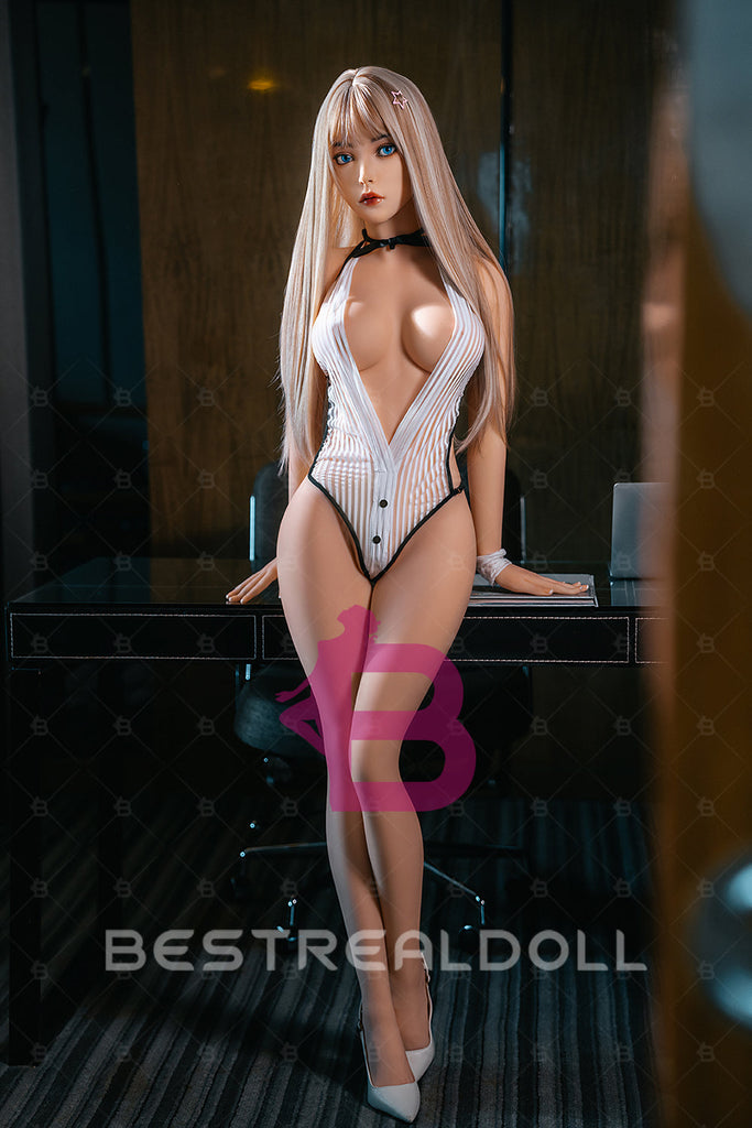 US Stock - YAMIEE Carlee 160cm K29 Silicone Head Jelly Breasts Sex Doll Natural Skin TPE Body Adult Love Doll