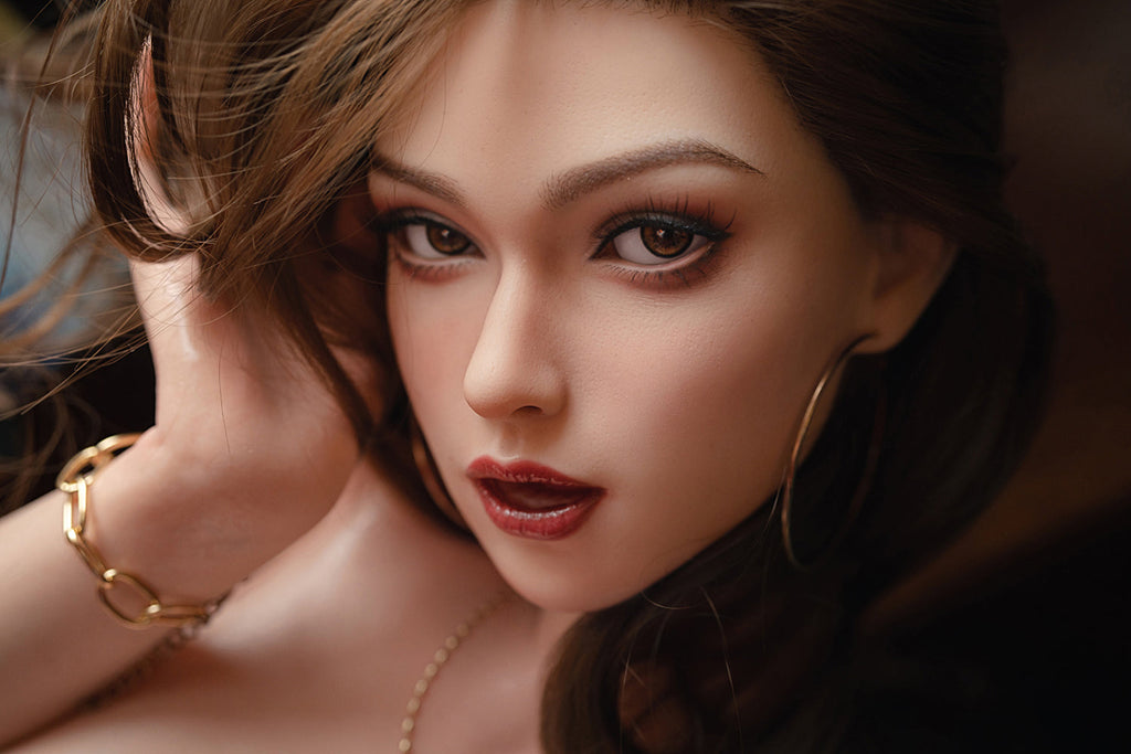 US Stock - Niks 164cm Silicone Head Oral Sex Love Doll TPE Body Movable Jaw ROS Adult Sex Doll