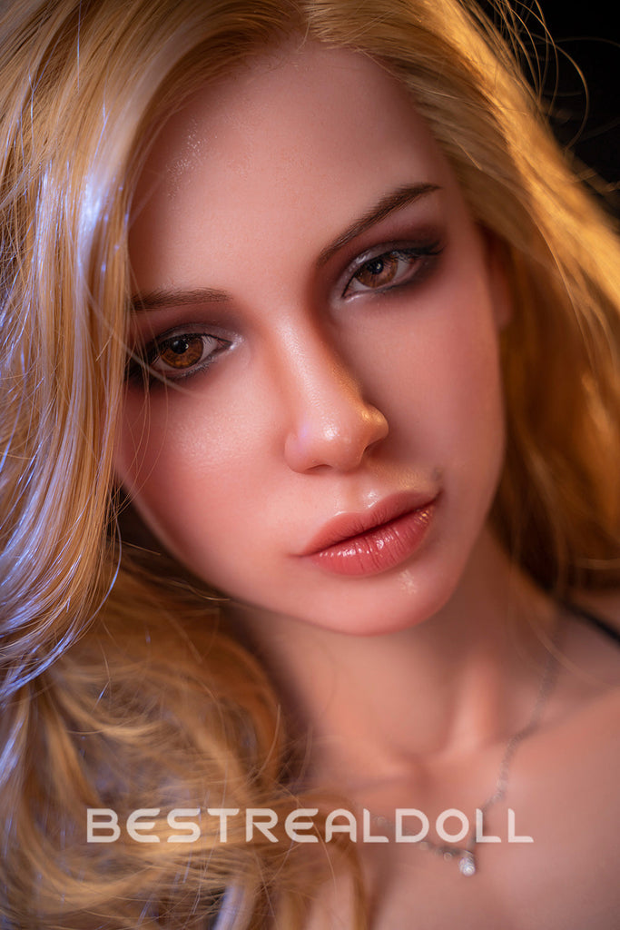 US Stock - RIDMII Liza Unique Design 166cm #404 Realistic ROS Head Small Boobs Sex Doll Silicone Head TPE Body Oral Sex Movable Jaw Adult Love Doll