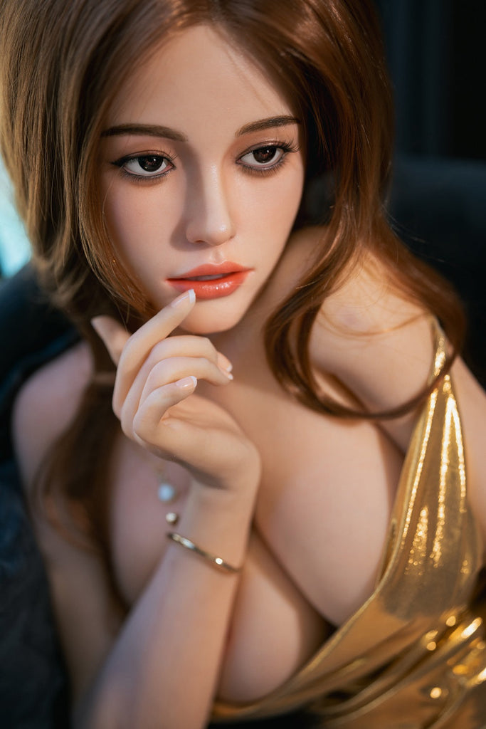US Stock - RIDMII Jada 164cm 5ft4 K14 Unique Design Silicone ROS Head Sex Doll TPE Body Movable Jaw Oral Sex Adult Love Doll