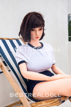 Load image into Gallery viewer, US Stock - RIDMII 163cm Momo Unique Design Short Hair Medium Boobs Sex Doll Silicone Head TPE Body Realistic Love Doll
