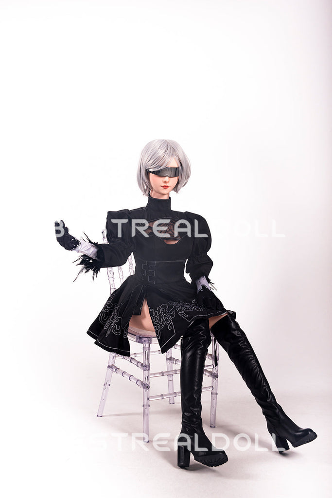 US Stock - RIDMII 163cm Unique Design Momo Plus Cosplay App-Controlled Sex Doll Silicone Head TPE Body Love Doll