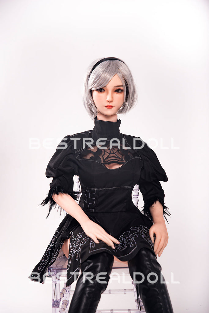 US Stock - RIDMII 163cm Unique Design Momo Plus Cosplay App-Controlled Sex Doll Silicone Head TPE Body Love Doll