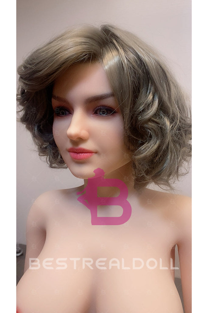 US Stock - RIDMII 163cm Krista Unique Design Realistic Sex Dolls Silicone Head TPE Body Jelly Breasts Adult Love Doll