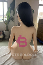 Load image into Gallery viewer, US Stock - Angie Silicone ROS Head Sex Doll TPE Body Oral Sex Small Boobs Movable Jaw Love Doll