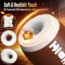 Load image into Gallery viewer, Men's football-shaped masturbator, 12 vibration modes, 3D TPE realistic inner sleeve.